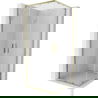 Mexen Exo cabină de duș pătrată culisantă 80 x 80 cm, transparentă, aurie - 8111-080-080-50-00