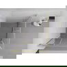 Mexen Exo cabină de duș pătrată glisantă 100 x 100 cm, transparentă, aurie - 8111-100-100-50-00