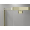 Mexen Exo-R cabină de duș pentagonală cu ușă oscilantă 80 x 80 cm, transparentă, aurie - 812-080-080-50-00