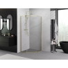Mexen Exo-R cabina de duș pentagonală cu deschidere de 90 x 90 cm, transparentă, aurie - 812-090-090-50-00