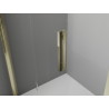 Mexen Exo-S cabina de duș semirotundă glisantă 80 x 80 cm, transparentă, aurie - 8131-080-080-50-00