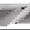 Cabină de duș Mexen Exo semicirculară glisantă 100 x 80 cm, transparentă, aurie - 8131-100-080-50-00
