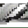Mexen Exo cabină de duș semicirculară glisantă 100 x 90 cm, transparent, aurie - 8131-100-090-50-00