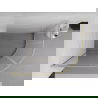 Cabină de duș Mexen Exo semirotundă culisantă 100 x 90 cm, transparentă, aurie - 8132-100-090-50-00