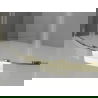 Mexen Exo cabină de duș semirotundă glisantă 120 x 90 cm, transparent, auriu - 8132-120-090-50-00