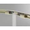 Mexen Exo cabină de duș semi-rotundă glisantă 120 x 90 cm, transparentă, auriu - 8132-120-090-50-00