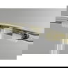 Mexen Exo cabină de duș semirotundă glisantă 120 x 90 cm, transparent, auriu - 8132-120-090-50-00