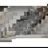 Mexen Lima harmonika-ajtós zuhanykabin 80 x 120 cm, Átlátszó, Króm - 856-080-120-01-00