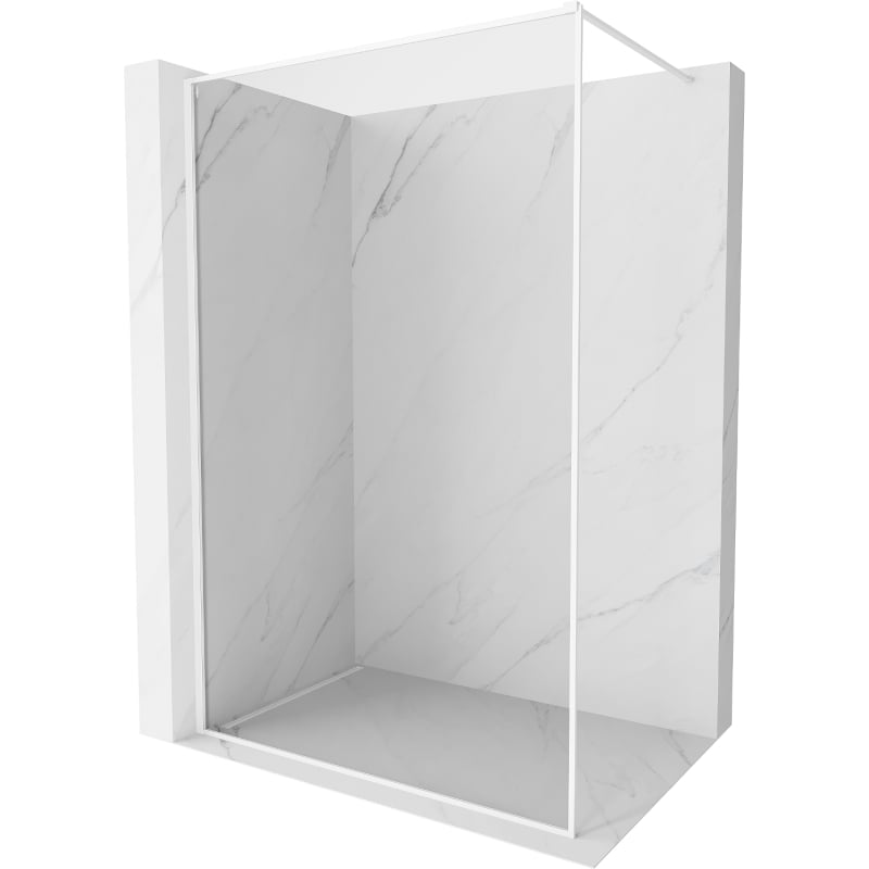Mexen Kioto-F panou de duș Walk-in cu ramă 85 x 202 cm, transparent 8 mm, alb - 800-085-104-20-00