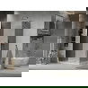 Mexen Lima cabină de duș pliabilă 80 x 100 cm, Grafit, Crom + cadă de duș Flat, Albă - 856-080-100-01-40-4010
