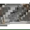 Mexen Lima cabină de duș pliabilă 80 x 100 cm, Grafit, Crom + cadă de duș Flat, Albă - 856-080-100-01-40-4010