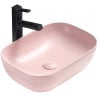 Mexen Rita lavoar deasupra blatului 45 x 32 cm, roz mat - 21084544