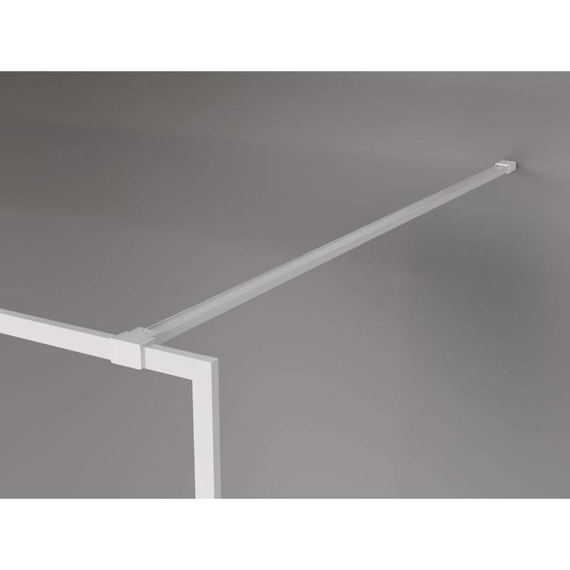 Mexen Kioto-F Walk-in zuhanyfal kerettel 170 x 202 cm, átlátszó 8 mm, fehér - 800-170-104-20-00