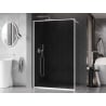 Mexen Kioto-F zuhanyfal Walk-in kerettel 110 x 202 cm, grafit 8 mm, fehér - 800-110-104-20-40