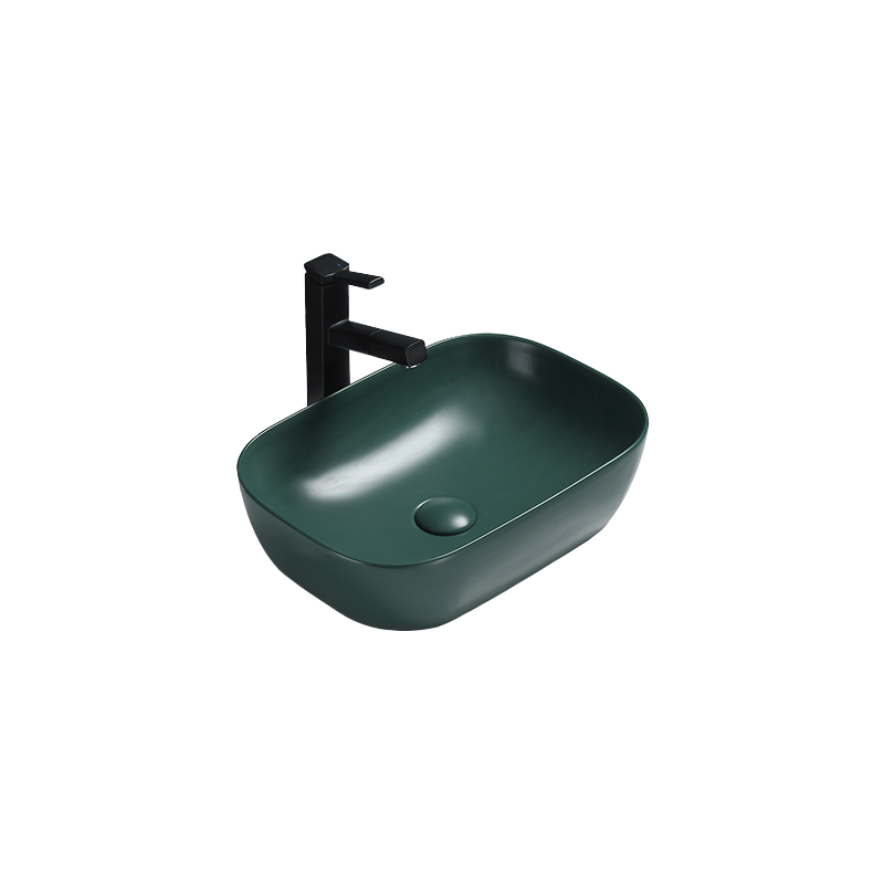 Mexen Rita lavoar de masă 45 x 32 cm, verde închis mat - 21084547