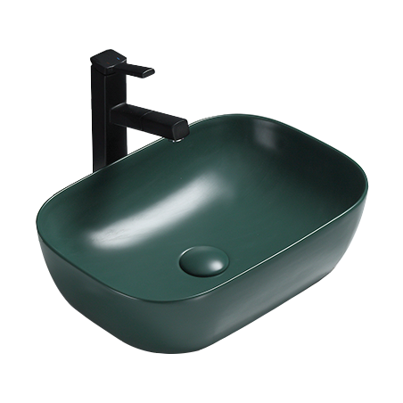 Mexen Rita lavoar de masă 45 x 32 cm, verde închis mat - 21084547