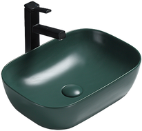 Mexen Rita chiuvetă pe blat 45 x 32 cm, Verde închis mat - 21084547