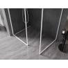 Mexen Kioto-F Walk-in zuhanyfal kerettel 80 x 80 cm, átlátszó 8 mm, fehér - 800-080-202-04-20-080