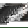 Mexen Kioto-F Walk-in zuhanyfal kerettel 60 x 202 cm, áttetsző 8 mm, króm - 800-060-104-01-00