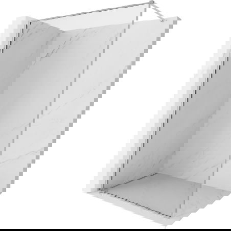 Mexen Kioto-F Perete duș Walk-in cu ramă 70 x 202 cm, transparent 8 mm, crom - 800-070-104-01-00