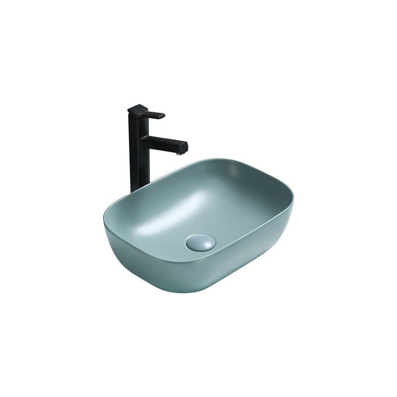 Mexen Rita lavoar pe blat 45 x 32 cm, verde deschis mat - 21084548