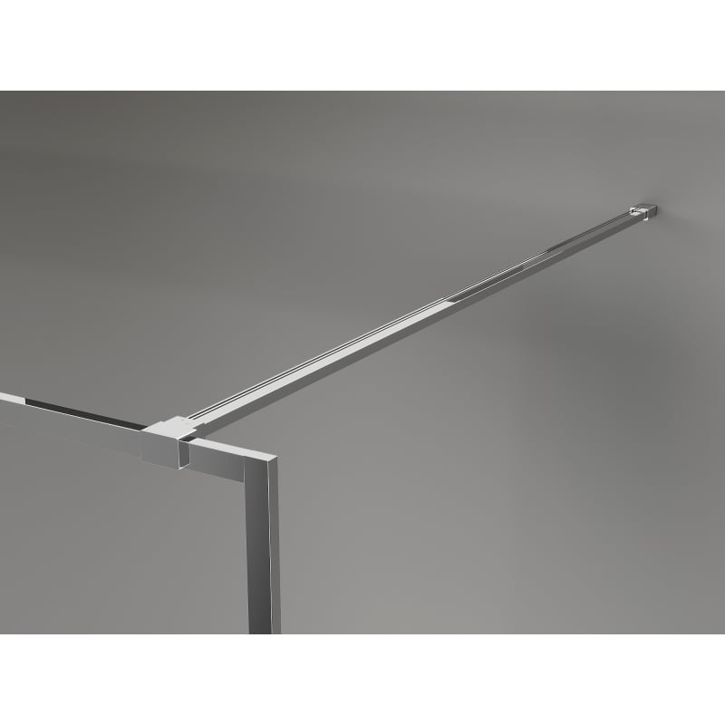 Mexen Kioto-F Walk-in zuhanyfal kerettel 115 x 202 cm, átlátszó 8 mm, króm - 800-115-104-01-00