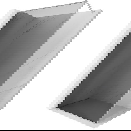 Mexen Kioto-F zuhanyfal Walk-in kerettel 120 x 202 cm, grafit 8 mm, króm - 800-120-104-01-40