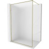 Mexen Kioto-F Pereți de duș Walk-in cu ramă 120 x 202 cm, înghețat 8 mm, auriu - 800-120-104-50-30