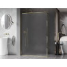 Mexen Kioto-F Pereți de duș Walk-in cu ramă 120 x 202 cm, înghețat 8 mm, auriu - 800-120-104-50-30