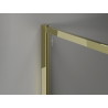 Mexen Kioto-F Walk-in zuhanyfal kerettel, 120 x 202 cm, zúzmarás, 8 mm, arany - 800-120-104-50-30