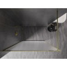 Mexen Kioto-F Walk-in zuhanyfal kerettel, 120 x 202 cm, zúzmarás, 8 mm, arany - 800-120-104-50-30