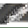 Mexen Kioto-F perete de duș Walk-in cu ramă 140 x 202 cm, geam mat 8 mm, auriu - 800-140-104-50-30