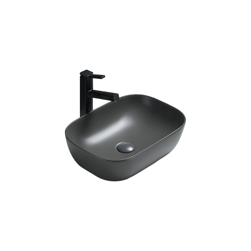 Mexen Rita chiuvetă de blat 45 x 32 cm, gri închis mat - 21084571