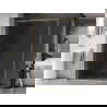 Mexen Kioto-F perete de duș Walk-in cu cadru 50 x 202 cm, transparent 8 mm, auriu periat - 800-050-104-55-00