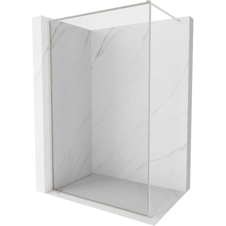 Mexen Kioto-F panou de duș Walk-in cu cadru 150 x 202 cm, transparent 8 mm, nichel periat - 800-150-104-97-00