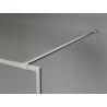 Mexen Kioto-F zuhanyfal Walk-in kerettel 100 x 202 cm, fagyos 8 mm, szálcsiszolt nikkel - 800-100-104-97-30