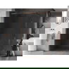 Mexen Kioto-F perete de duș Walk-in cu ramă 160 x 202 cm, transparent 8 mm, aur roz - 800-160-104-60-00