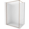 Mexen Kioto-F panou de duș Walk-in cu ramă 70 x 202 cm, îngheț 8 mm, aur roz - 800-070-104-60-30