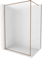Mexen Kioto-F panou de duș Walk-in cu ramă 70 x 202 cm, îngheț 8 mm, aur roz - 800-070-104-60-30