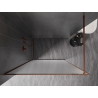 Mexen Kioto-F panou de duș Walk-in cu ramă 70 x 202 cm, îngheț 8 mm, aur roz - 800-070-104-60-30