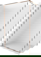 Mexen Kioto-F zuhanyfal Walk-in kerettel 80 x 202 cm, matt üveg, rózsaarany - 800-080-104-60-30