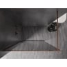 Mexen Kioto-F perete de duș Walk-in cu ramă 80 x 202 cm, grafit 8 mm, aur roz - 800-080-104-60-40