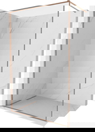 Mexen Kioto-F perete de duș Walk-in cu cadru 150 x 202 cm, transparent 8 mm, cupru periat - 800-150-104-65-00