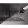 Mexen Kioto-F zuhanyfal Walk-in kerettel 110 x 202 cm, grafit 8 mm, gun metal - 800-110-104-95-40