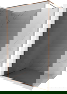 Mexen Kioto-F perete de duș Walk-in cu ramă 110 x 202 cm, grafit 8 mm, cupru periat - 800-110-104-65-40