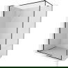 Mexen Kioto-F perete de duș Walk-in cu cadru 50 x 202 cm, transparent 8 mm, negru - 800-050-104-70-00