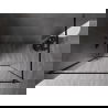 Mexen Kioto-F Walk-in zuhanyfal kerettel, 60 x 202 cm, áttetsző 8 mm, fekete - 800-060-104-70-00