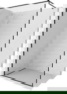 Mexen Kioto-F Walk-in zuhanyfal kerettel, 100 x 202 cm, átlátszó 8 mm, fekete - 800-100-104-70-00