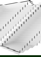 Mexen Kioto-F panou de duș Walk-in cu ramă 110 x 202 cm, mat 8 mm, negru - 800-110-104-70-30