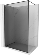 Mexen Kioto-F Walk-in zuhanyfal kerettel 130 x 202 cm, grafit 8 mm, sötétszürke kefélt - 800-130-104-66-40